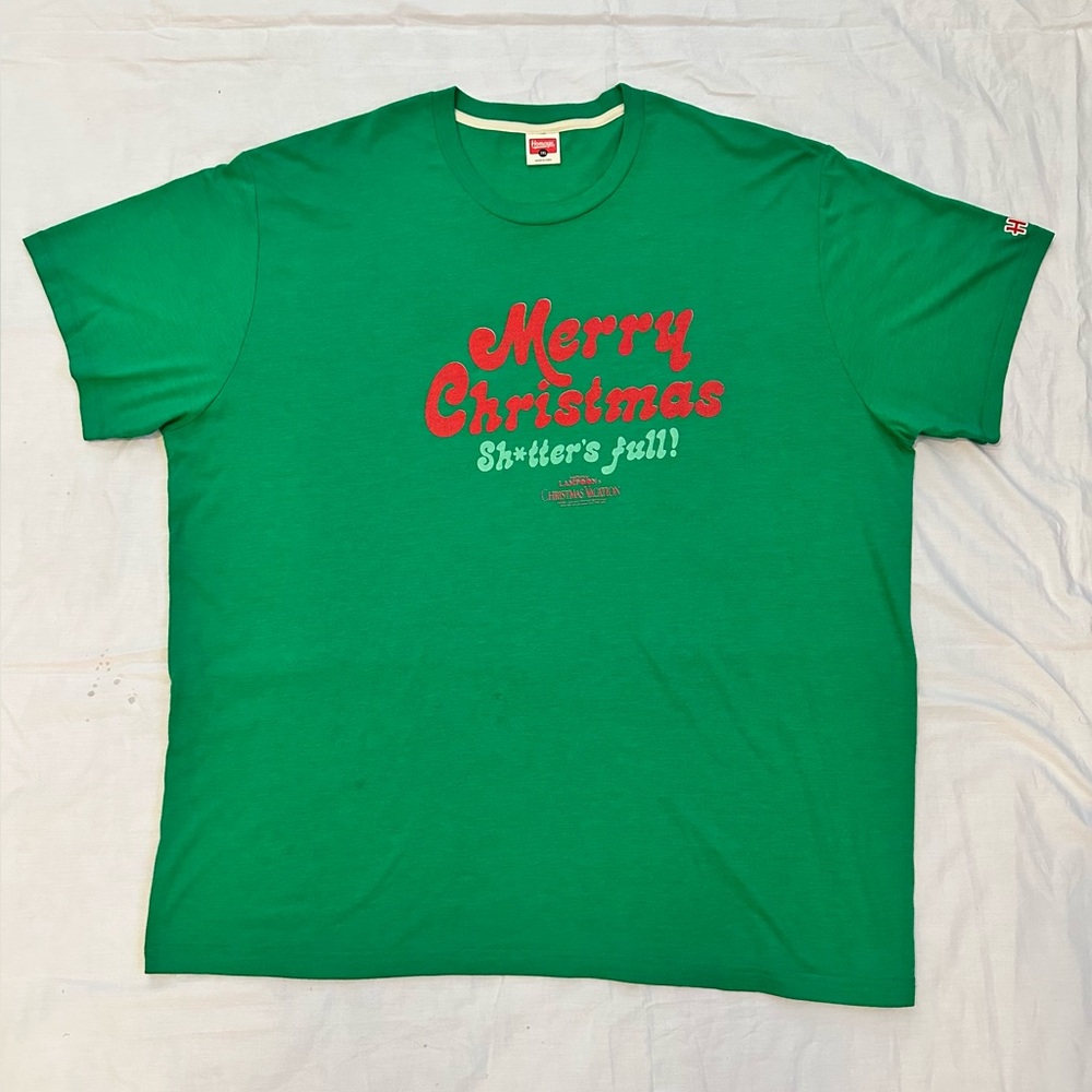 Homage Adult Shirt Green Red National Lampoon's Christmas Vacation Mens 3XL